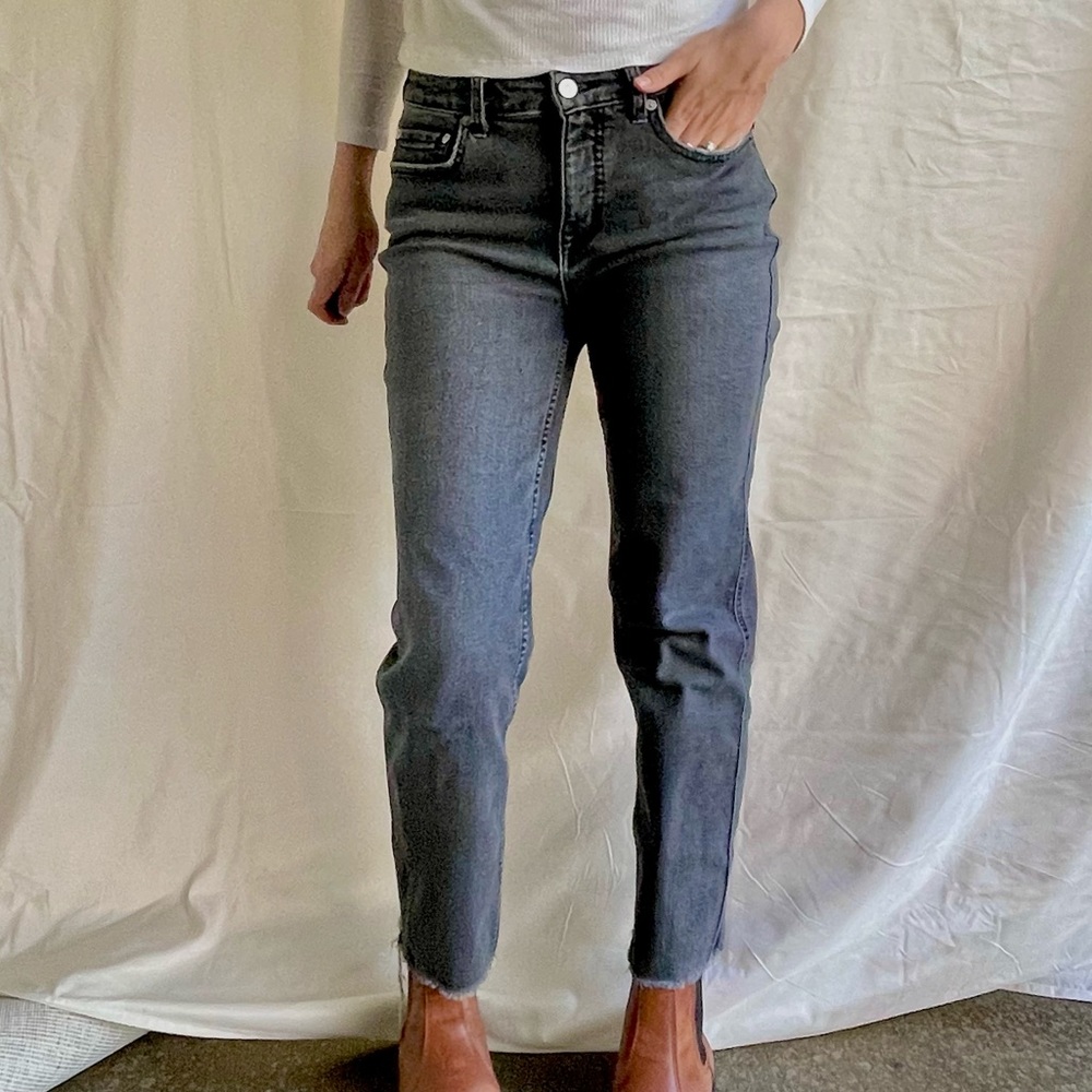 Free People High Rise Straight Jeans